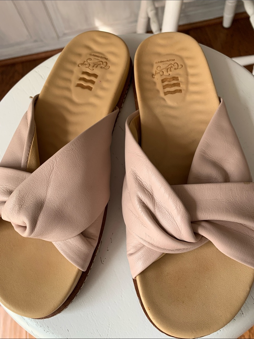 Sperry Gold Cup Plushwave Blush leather knotted sandel Size 7